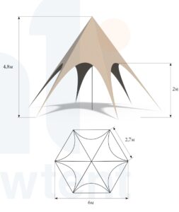 Namiot Gwiazda 6m
