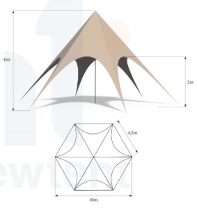 Namiot Gwiazda 10m