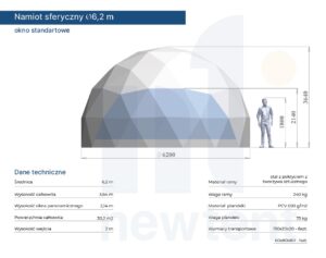 Namiot sferyczny 6,2m