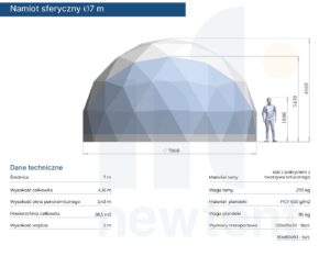 Namiot sferyczny 7m