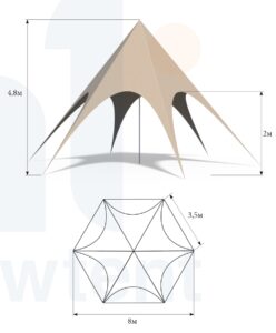 Namiot Gwiazda 8m